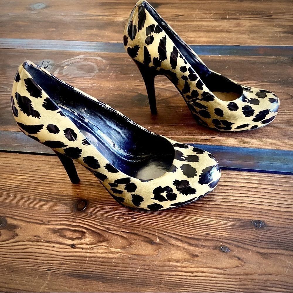 Gianni Binni Patent Leather Leopard Heels